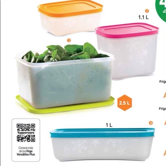 Tupperware Freeze it Containers Set of 4 - Picture 14 of 14
